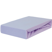 Prześcieradło jersey z gumką wrzosowe 80x180