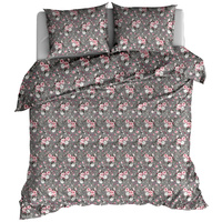 Pościel bawełniana Różyczki w szarości 220x200