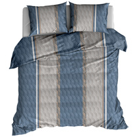 Pościel flanelowa Skandynawska niebieska 160x200