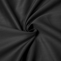 Prześcieradło satyna bawełniana bez gumki Czarne 200x220