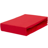 Prześcieradło jersey z gumką czerwone 80x160