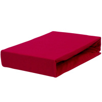 Prześcieradło jersey z gumką bordowe 200x220
