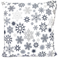 Poszewka bawełniana Śnieżynki 40x40