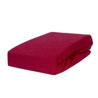 Prześcieradło frotte z gumką bordowe 60x120