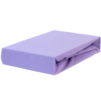 Prześcieradło jersey z gumką fioletowe 80x160