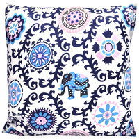 Poszewka bawełniana Słonie indyjskie 50x60