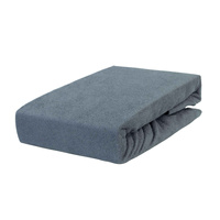 Prześcieradło frotte z gumką szare 70x140