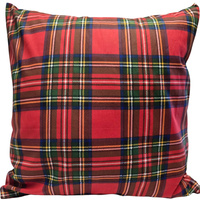 Poszewka bawełniana Szkocka krata czerwona 70x80