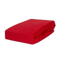 Prześcieradło frotte z gumką czerwone 60x120