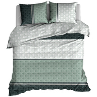 Pościel flanelowa Skandynawska szałwia 220x200