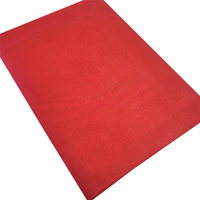 Prześcieradło bawełniane bez gumki Czerwone 200x200