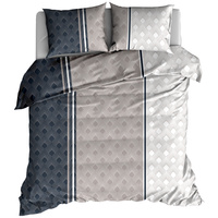 Pościel flanelowa Skandynawska granat 160x200