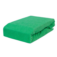 Prześcieradło frotte z gumką zieleń trawy 60x120