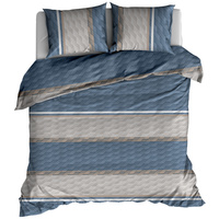 Pościel flanelowa Skandynawska niebieska 220x200