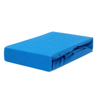 Prześcieradło jersey z gumką szafirowe 80x180