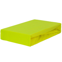 Prześcieradło jersey z gumką cytrynowe 80x160