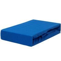 Prześcieradło jersey z gumką kobaltowe 120x200