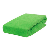 Prześcieradło frotte z gumką jaskrawo zielone 80x180