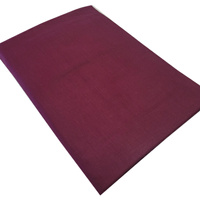 Prześcieradło bawełniane bez gumki Bordowe 200x200