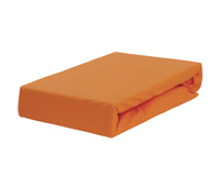 Prześcieradło jersey z gumką rdzawe 160x200