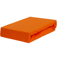 Prześcieradło jersey z gumką pomarańczowe 140x200