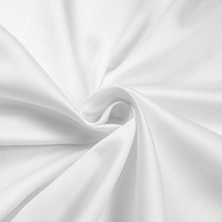 Prześcieradło satyna bawełniana bez gumki Białe 220x260
