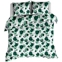 Pościel bawełniana Hexagon emerald 160x200