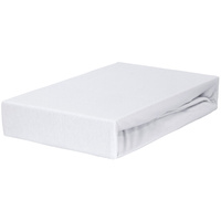 Prześcieradło jersey z gumką białe 80x160