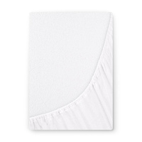 Prześcieradło frotte z gumką białe 80x180