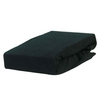 Prześcieradło frotte z gumką czarne 60x120